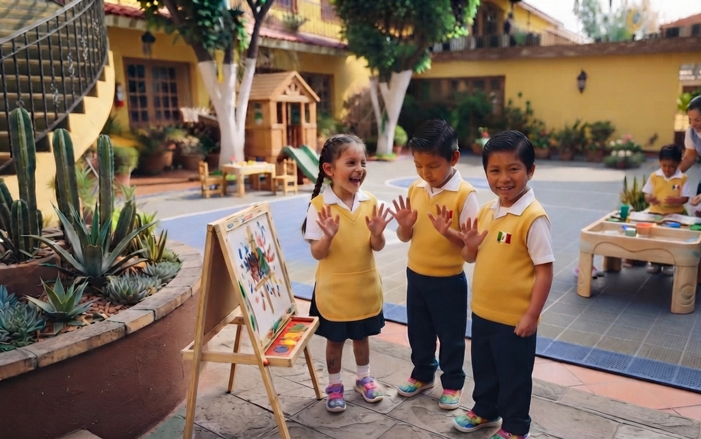Niños sonriendo